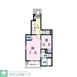 サンドリム 1SKの間取図画像