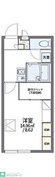 レオパレス江川 1Kの間取図画像