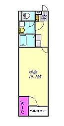 レオネクストスタジオーネ 1Kの間取図画像