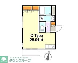 ヒューマンパレス与野 ワンルームの間取図画像