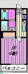 さいたま市見沼区大和田町2丁目アパート 1Kの間取図画像