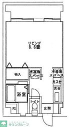 鴻巣駅前ビル ワンルームの間取図画像