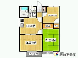 間取図画像 3DK