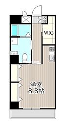 PLACE久留米中央 ワンルームの間取図画像