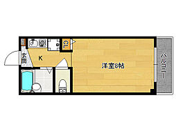 明光苑 1Kの間取図画像