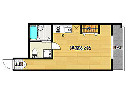 グレース中久世 ワンルームの間取図画像