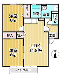 間取図画像 2LDK