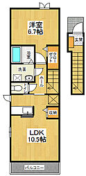 プリマヴェーラ'12 1LDKの間取図画像