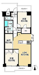 コスモ板橋蓮根 2SLDKの間取り