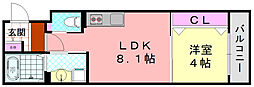 間取図画像 1LDK