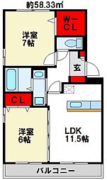 ロイヤルブルーB棟 1階