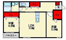 アールユー朱雀 3階