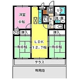 ロイヤルハイツ博多南 3LDKの間取図画像