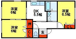 ルミナス筑紫野　D 2階/201