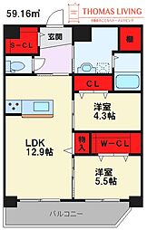 グランセル 7階/701