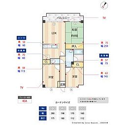 コンダクトヴィレッジ春日南 3LDKの間取図画像