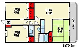 フレグランス春日 3LDKの間取図画像