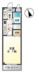 ドリーム78 1Kの間取図画像