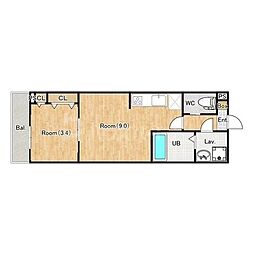 間取図画像 1LDK