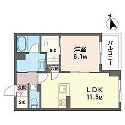 間取図画像 1LDK