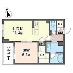 間取図画像 1LDK