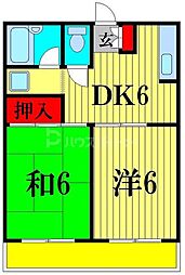 間取図画像 2DK