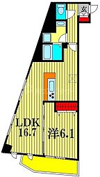 SOULAGEMENT 1LDKの間取図画像