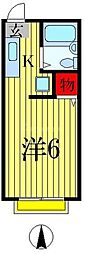 DRホームズ松戸 ワンルームの間取図画像