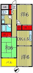 ロイヤルハイツ 3Kの間取図画像