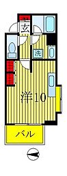 リバービュー21 ワンルームの間取図画像