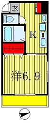 ラニカイビレッジ 1Kの間取図画像