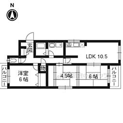 ヴェルデ三番館 3LDKの間取図画像