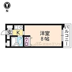 Ｎ・ＦＬＡＴ 1階1Kの間取り