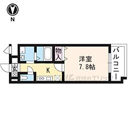ＺＥＳＴ32 3階1Kの間取り