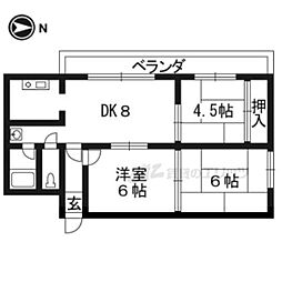 第21長栄コーポ小山 3LDKの間取図画像