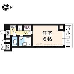 ZEST24 1Kの間取図画像