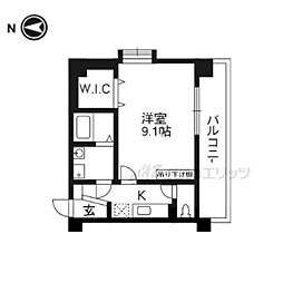メゾン・エイム 1Kの間取図画像