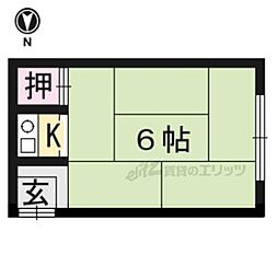吉村アパート ワンルームの間取図画像