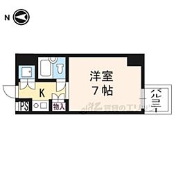 シリウス星の子 10階ワンルームの間取り