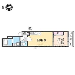 ＹＵＭＡＲＩＮ7ｍａｒｉｋｏｊｉ 3階1LDKの間取り