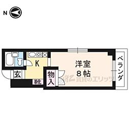 シンプルハイツベニス ワンルームの間取図画像