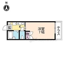Village岩倉 ワンルームの間取図画像
