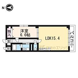 ヴィオラ・三条小川 1LDKの間取図画像