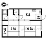 京都市左京区吉田中阿達町 2階建 築64年のイメージ