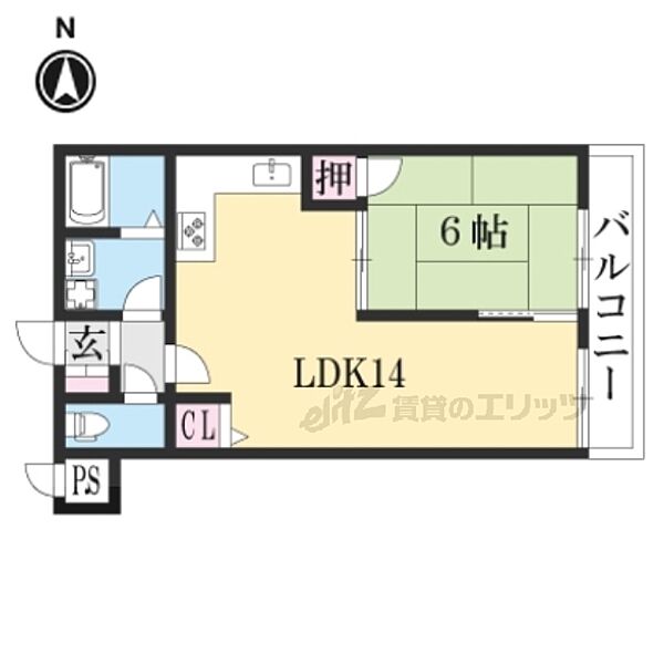 STARTY小野 201｜京都府京都市山科区勧修寺閑林寺(賃貸マンション1LDK・2階・40.00㎡)の写真 その2