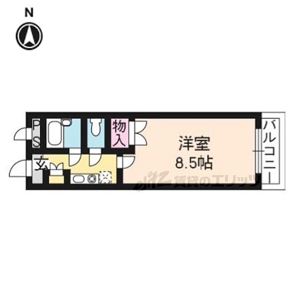 京都府京都市伏見区深草飯食町(賃貸マンション1K・3階・24.00㎡)の写真 その2
