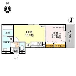 間取図画像 1LDK