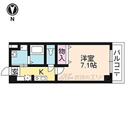 ｓａｍａ-ｓａｍａ 2階1Kの間取り