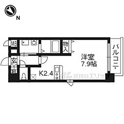 プレサンス京都四条河原町ネクステージ 1Kの間取図画像