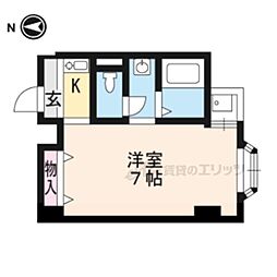 FLAT136 1Kの間取図画像
